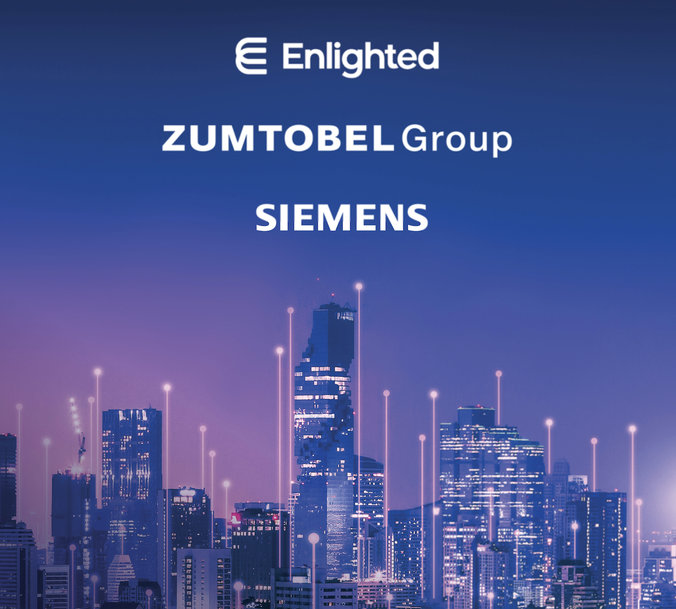 Siemens, Enlighted und die Zumtobel Group arbeiten gemeinsam an der Entwicklung intelligenter Gebäudelösungen